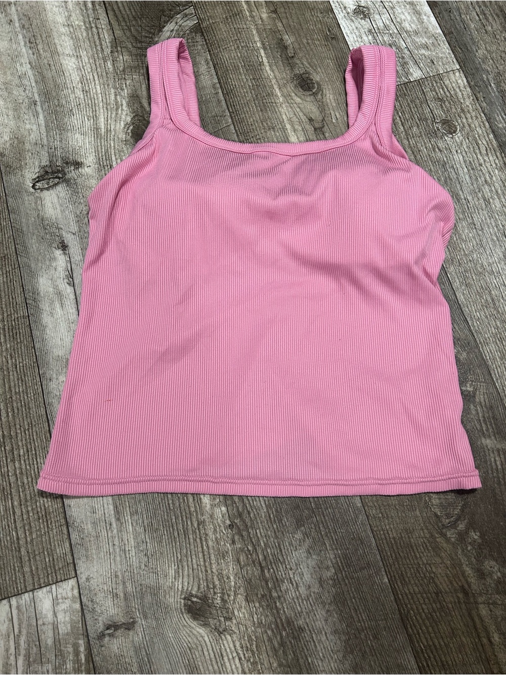 Pink Ribbed Tank Top - Picture 3 of 4